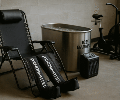 Post-Exercise Recovery Equipment Setup
